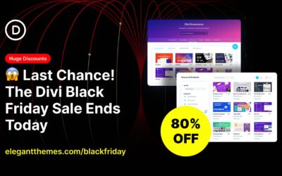 😱 Last Chance! The Divi Black Friday Sale Ends Today.