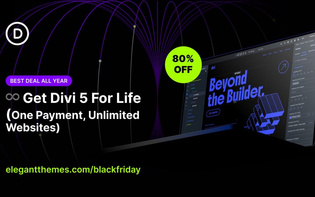 ♾️ Get Divi 5 For Life (One Payment, Unlimited Websites)