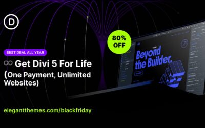 ♾️ Get Divi 5 For Life (One Payment, Unlimited Websites)
