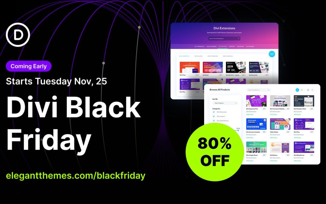 📣 The Divi Black Friday Sale Starts Early This Year!