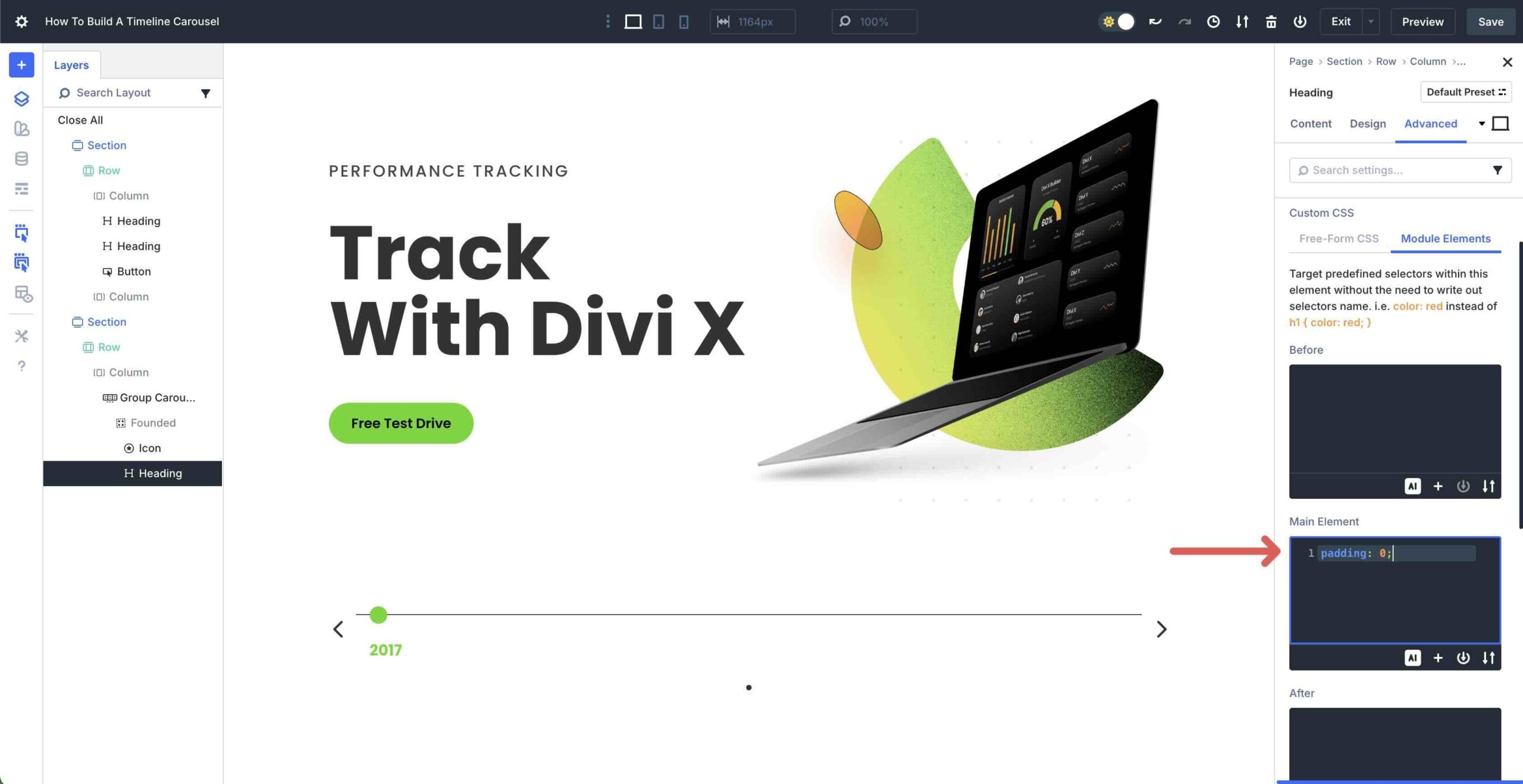 Build A Timeline Carousel With Divi 5