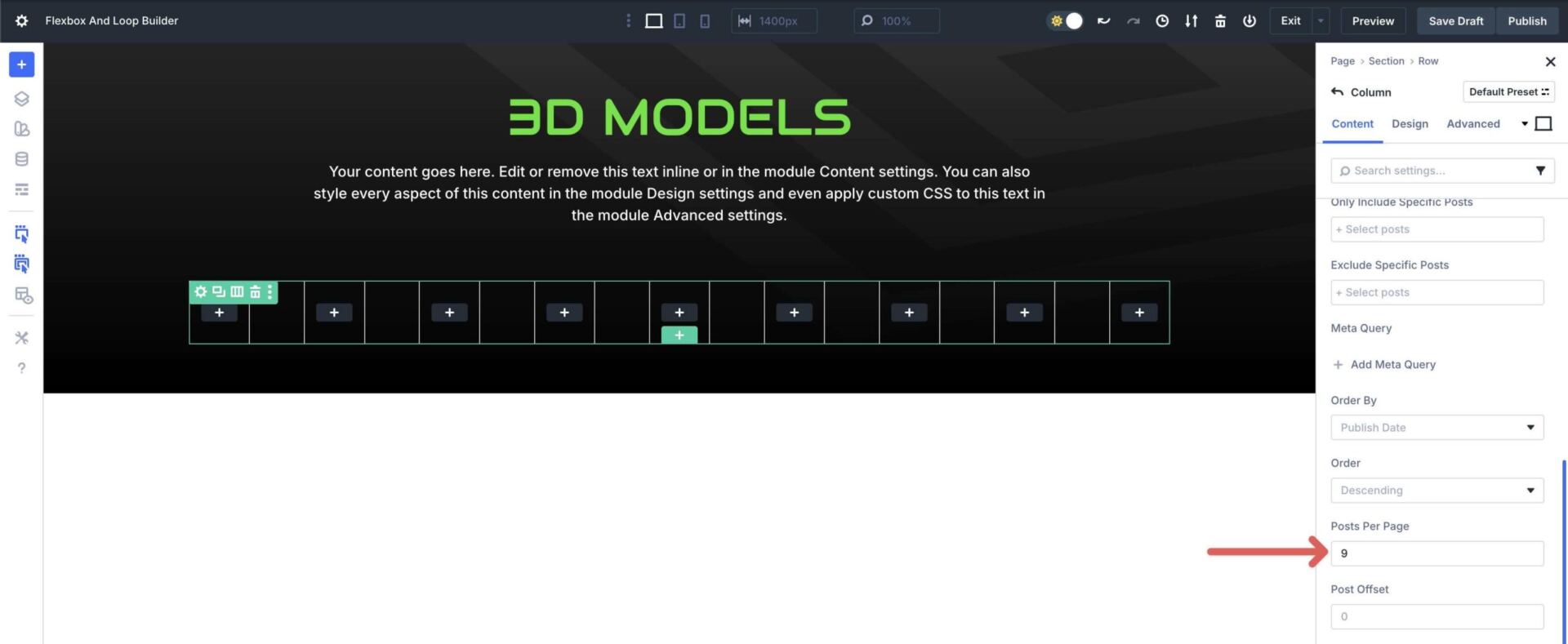 Flexbox & Loop Builder