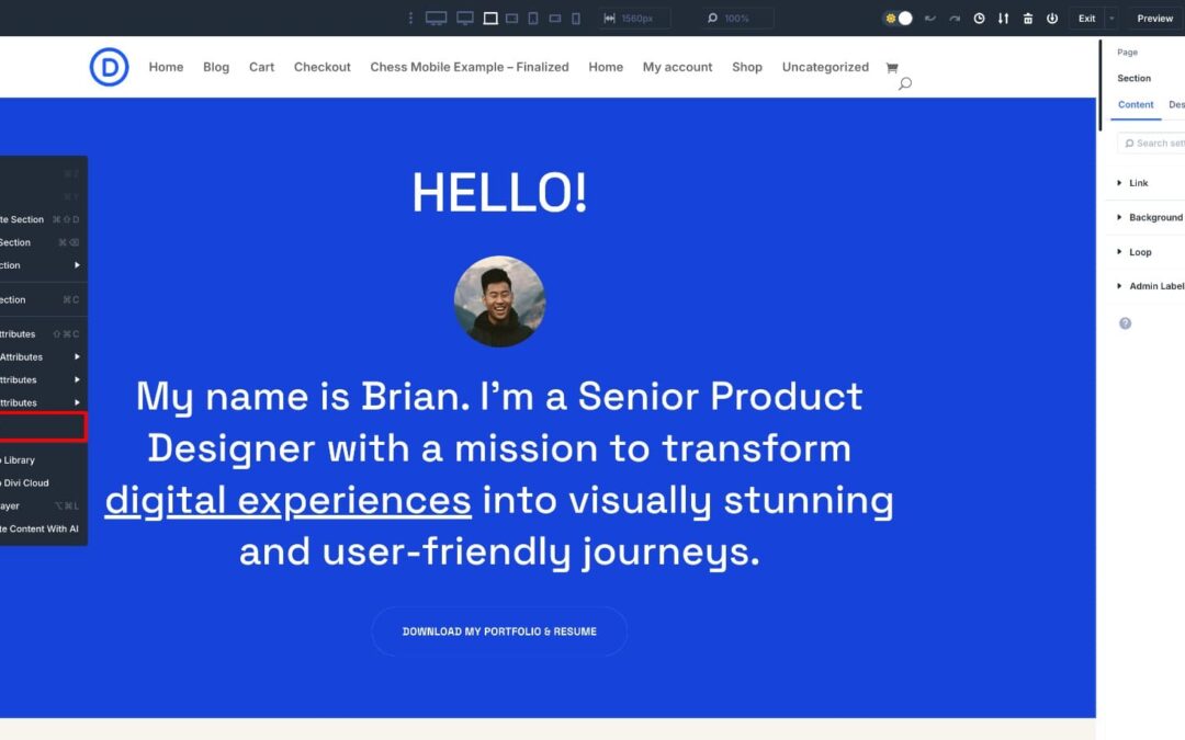 Customizing Layouts Packs With Divi 5’s Inspector (So Simple)