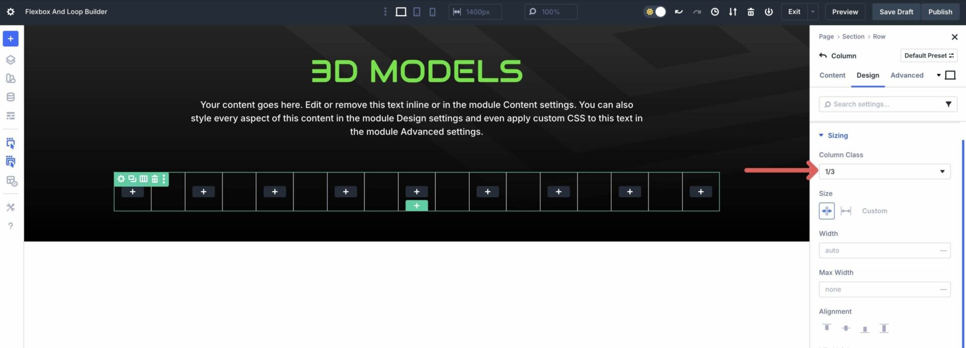 Flexbox & Loop Builder