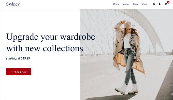 The Sydney WooCommerce and eCommerce theme