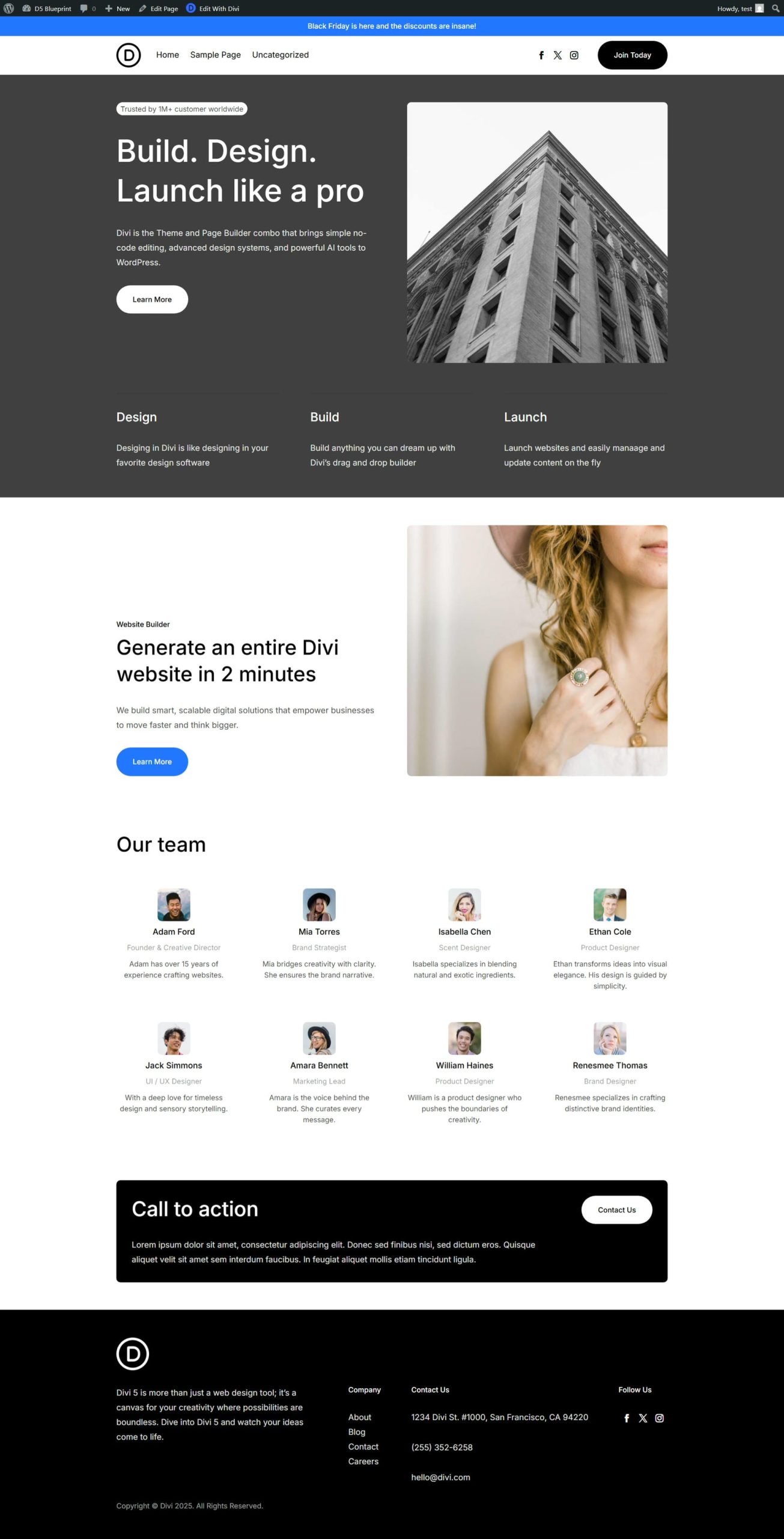 About Us Wireframe from Imported Design System Layouts