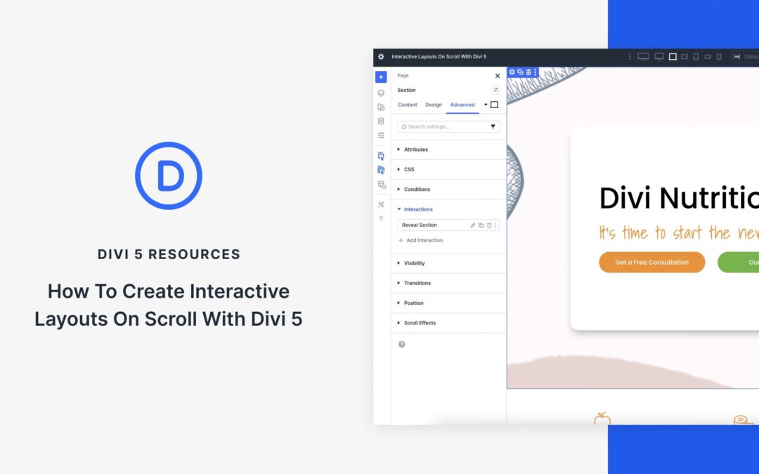 How To Create Interactive Layouts On Scroll With Divi 5