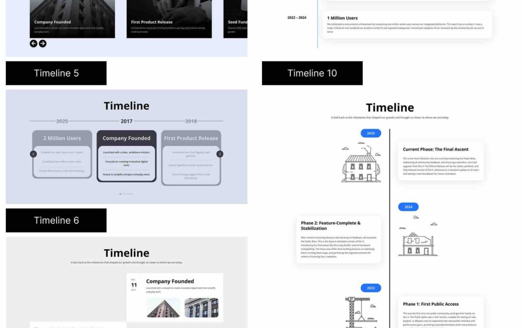 11 Timeline Designs For Divi 5 (Unfastened Obtain!)