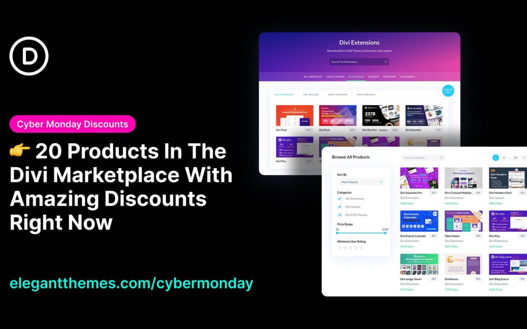 👉 20 Products In The Divi Marketplace With Amazing Discounts Right Now