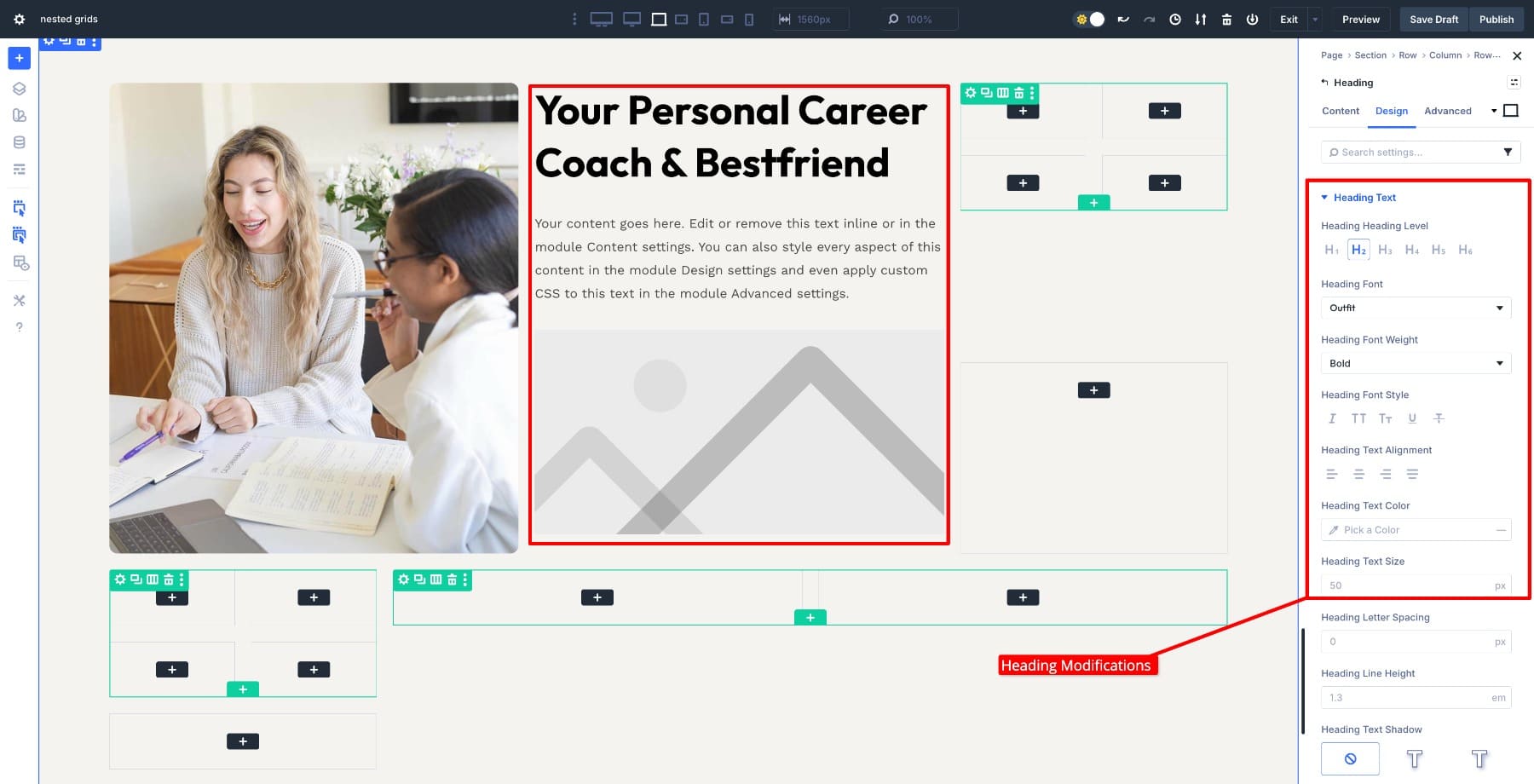 second column elements