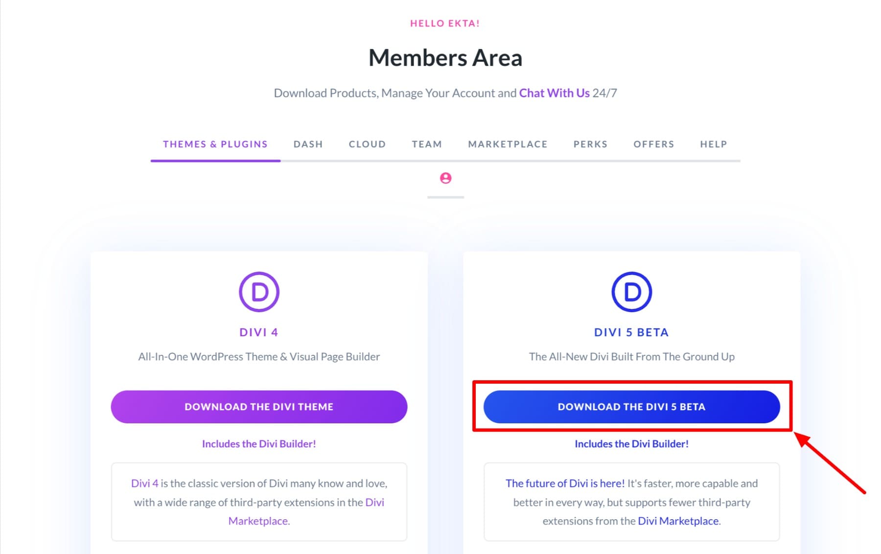 download latest divi 5 beta
