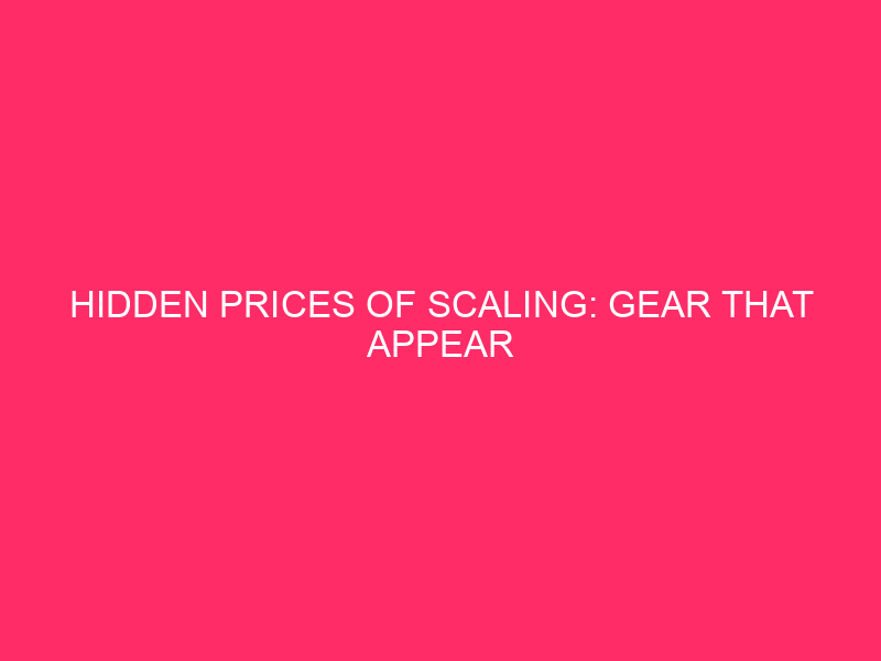 Hidden Prices of Scaling: Gear That Appear Unfastened however Value Startups 1000’s