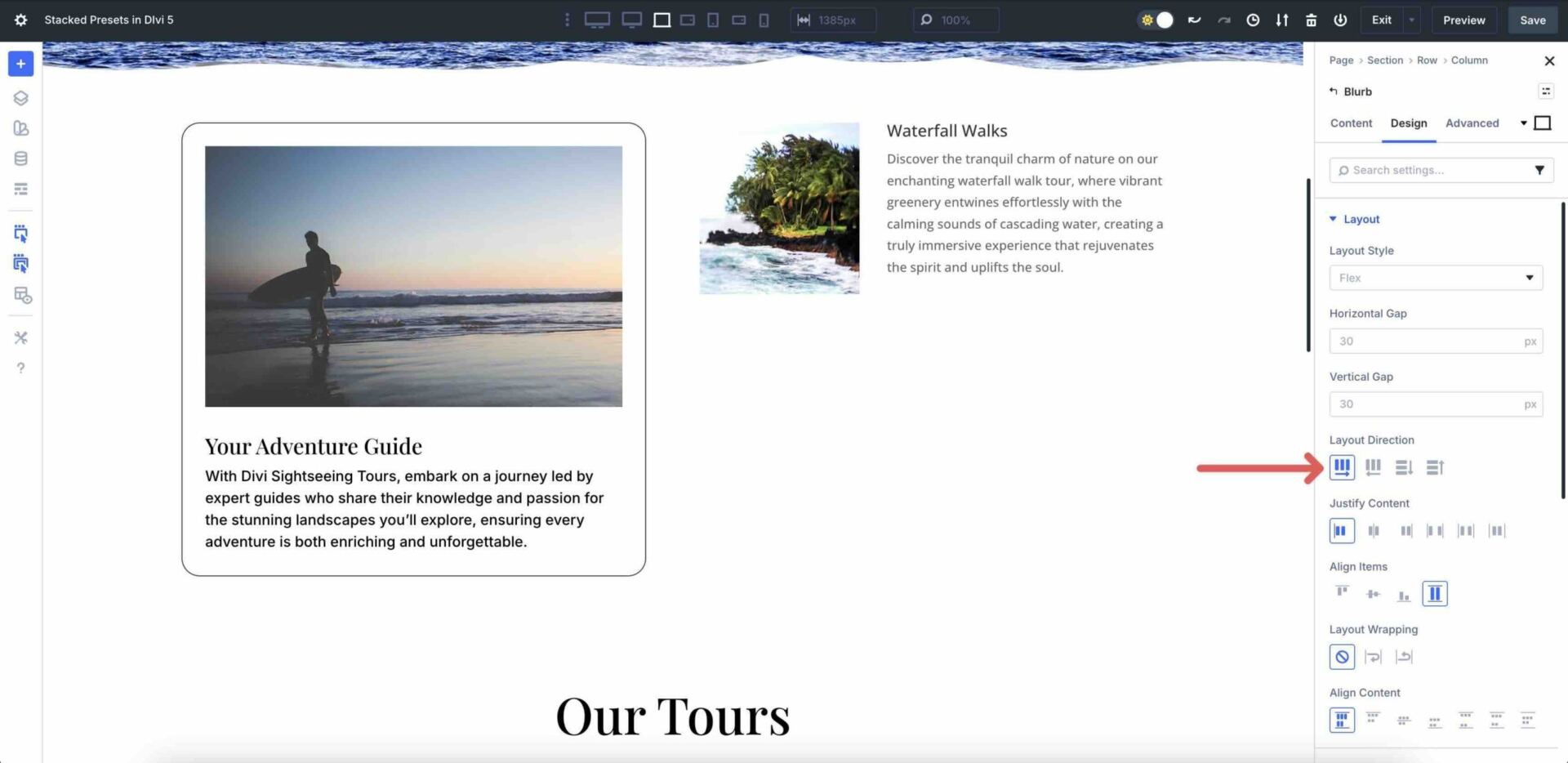 Stacked Presets in Divi 5