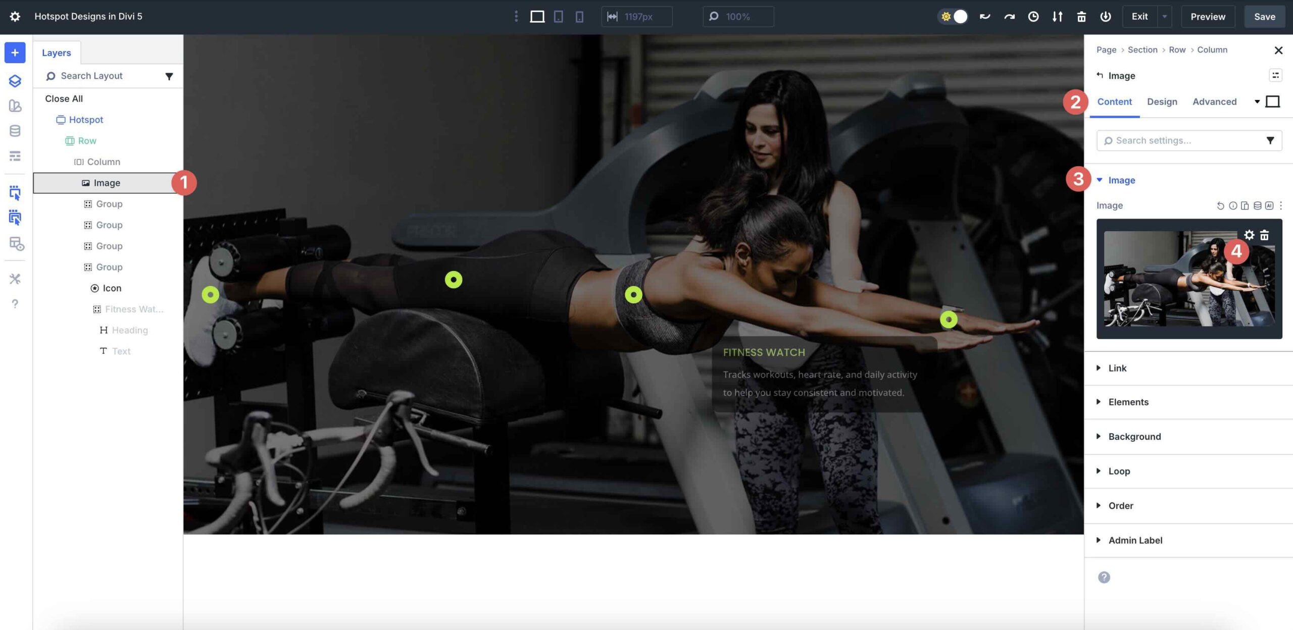 replace an image in the Visual builder