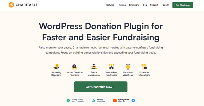 The WP Charitable donation plugin for WordPress