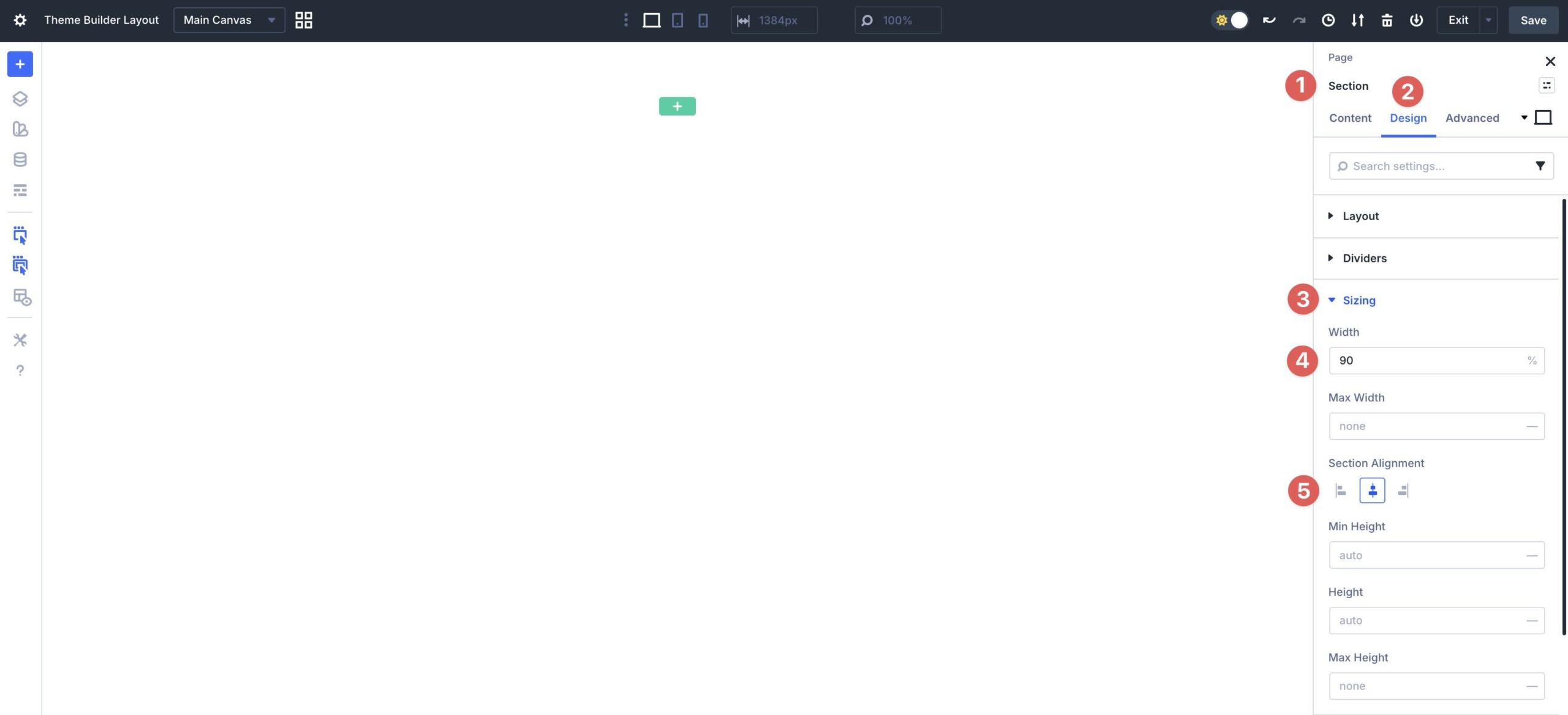 adjust row width in Divi 5