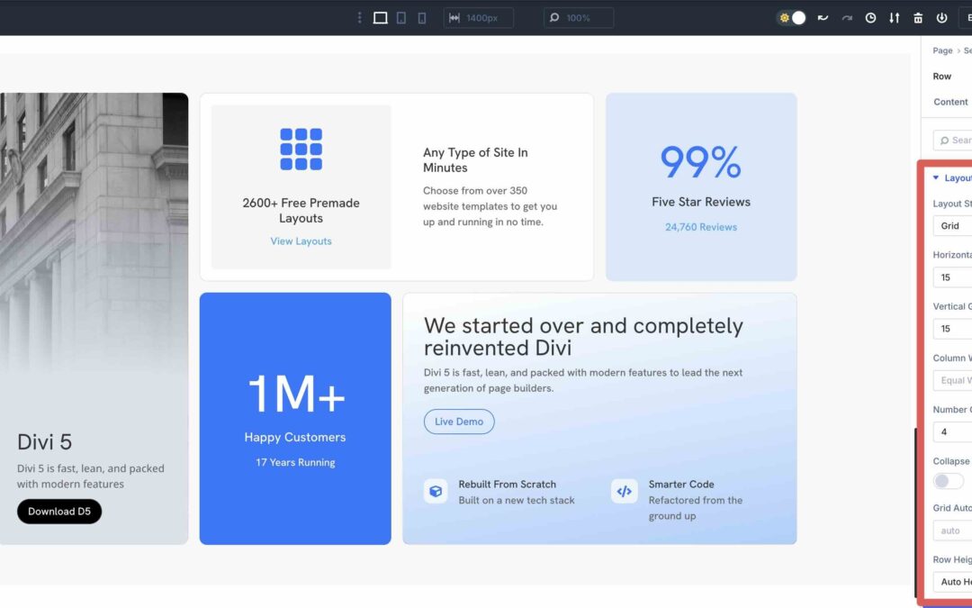 Mastering Column & Row Grid Parameters In Divi 5