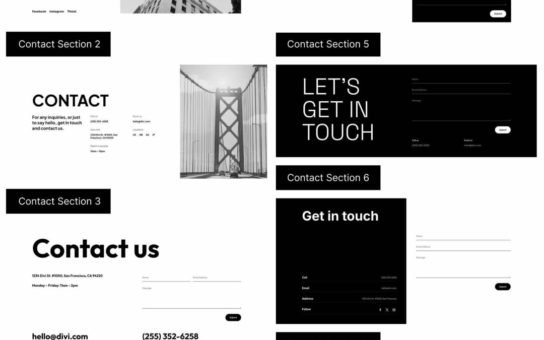 7 Touch Sections For Divi 5 (Loose Obtain)