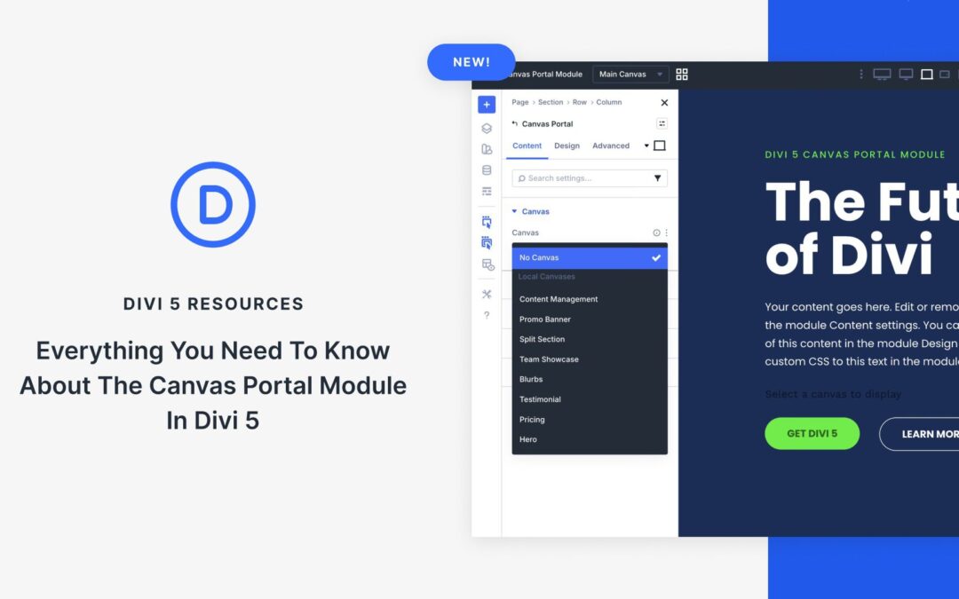 Everything You Need To Know About The Canvas Portal Module In Divi 5