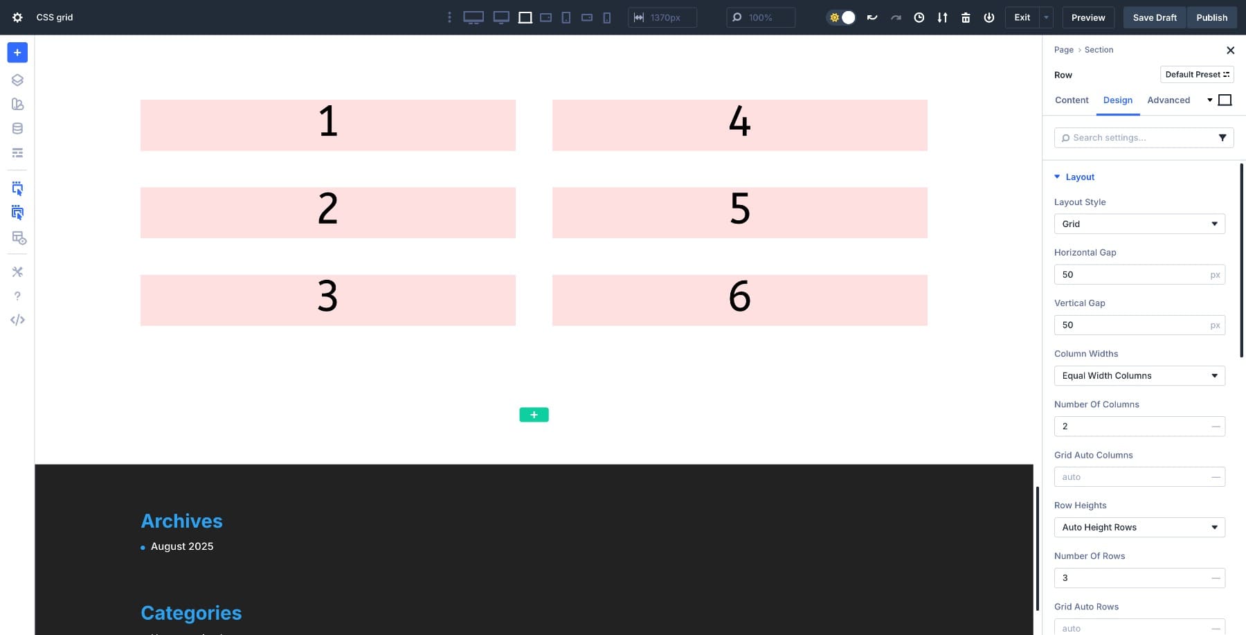 Grid in Divi 5