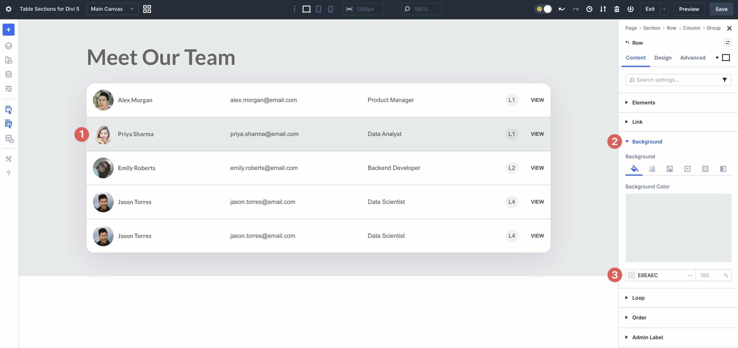 style backgrounds in Divi 5