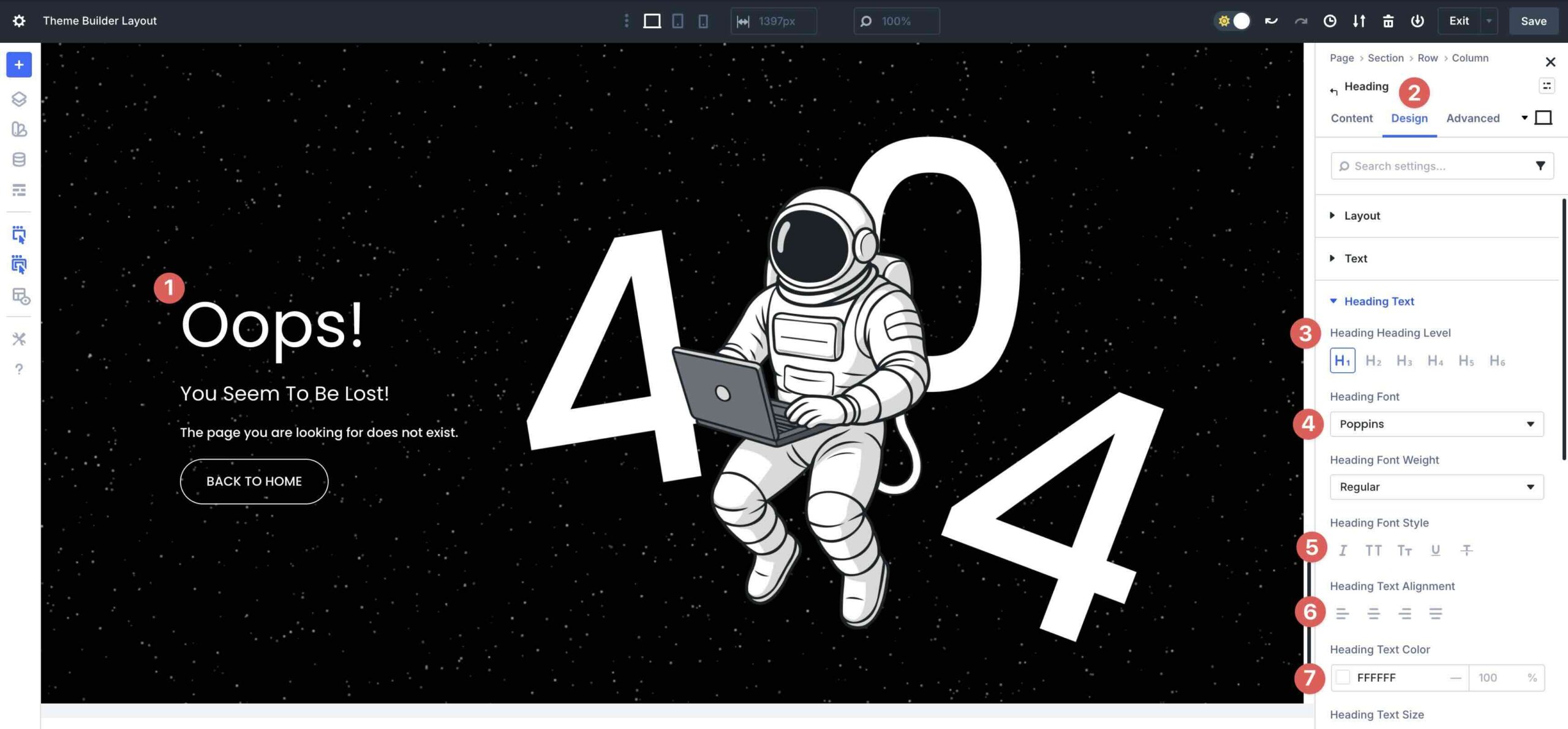 heading style adjustments