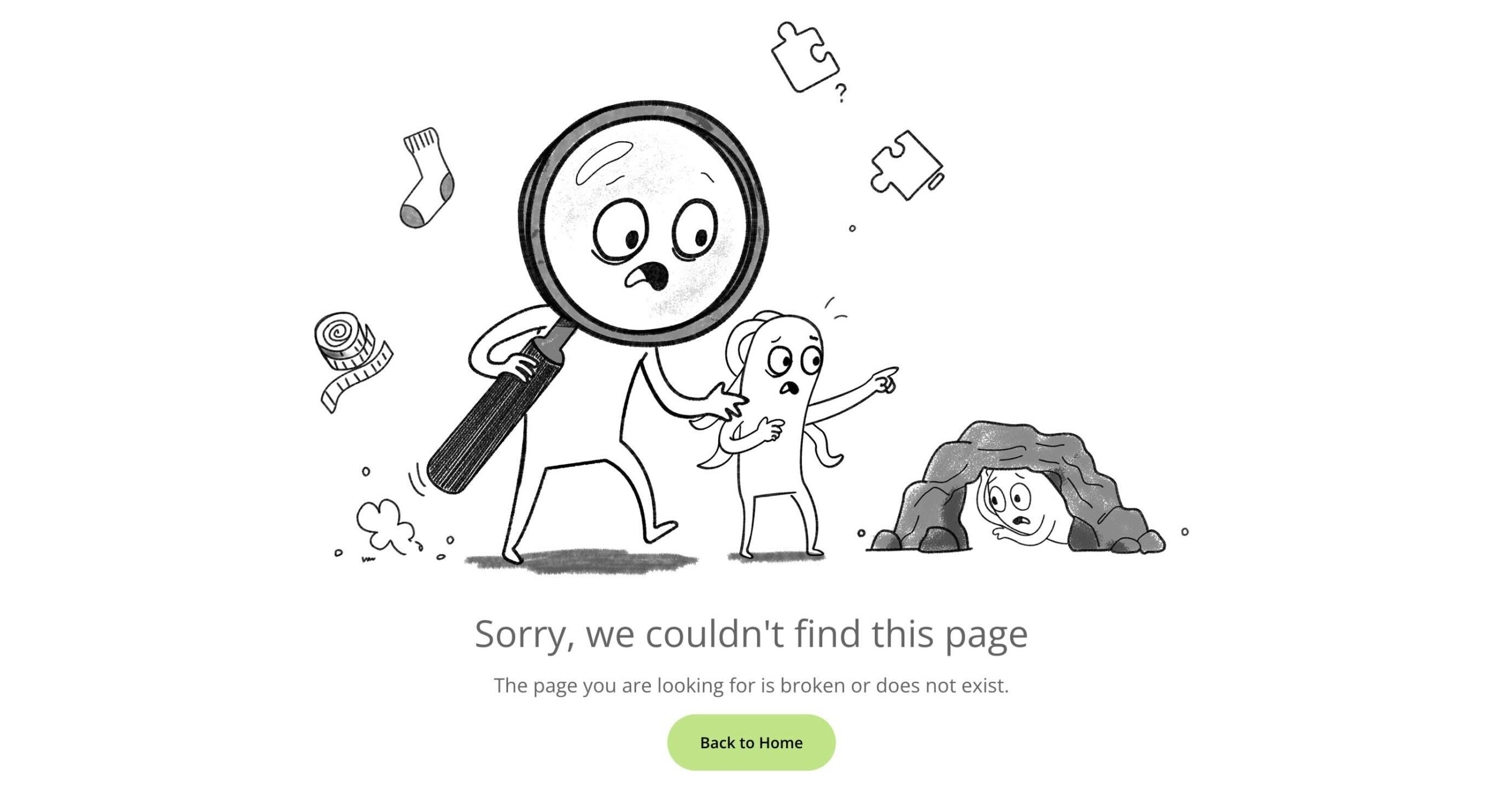 make the message on your 404 page clear