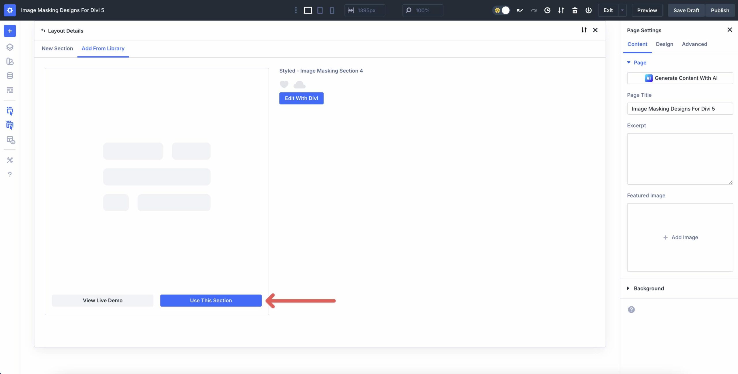 image masking designs for Divi 5