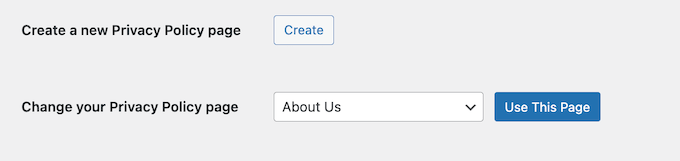 Adding a privacy policy to your WordPress page