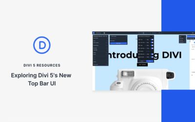 Exploring Divi 5’s New Top Bar UI