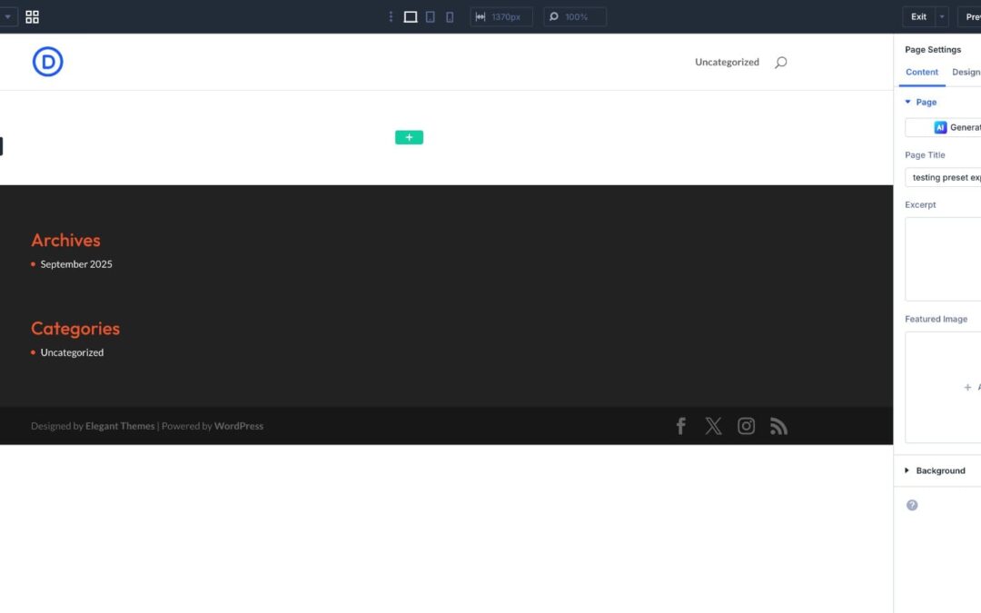 How Import & Export Presets In Divi 5