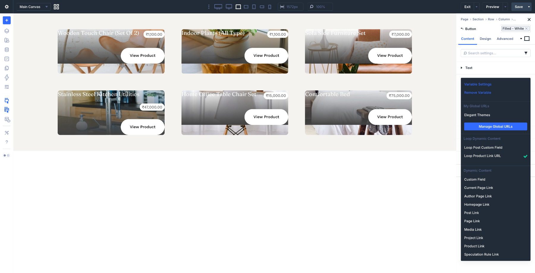Add a button module