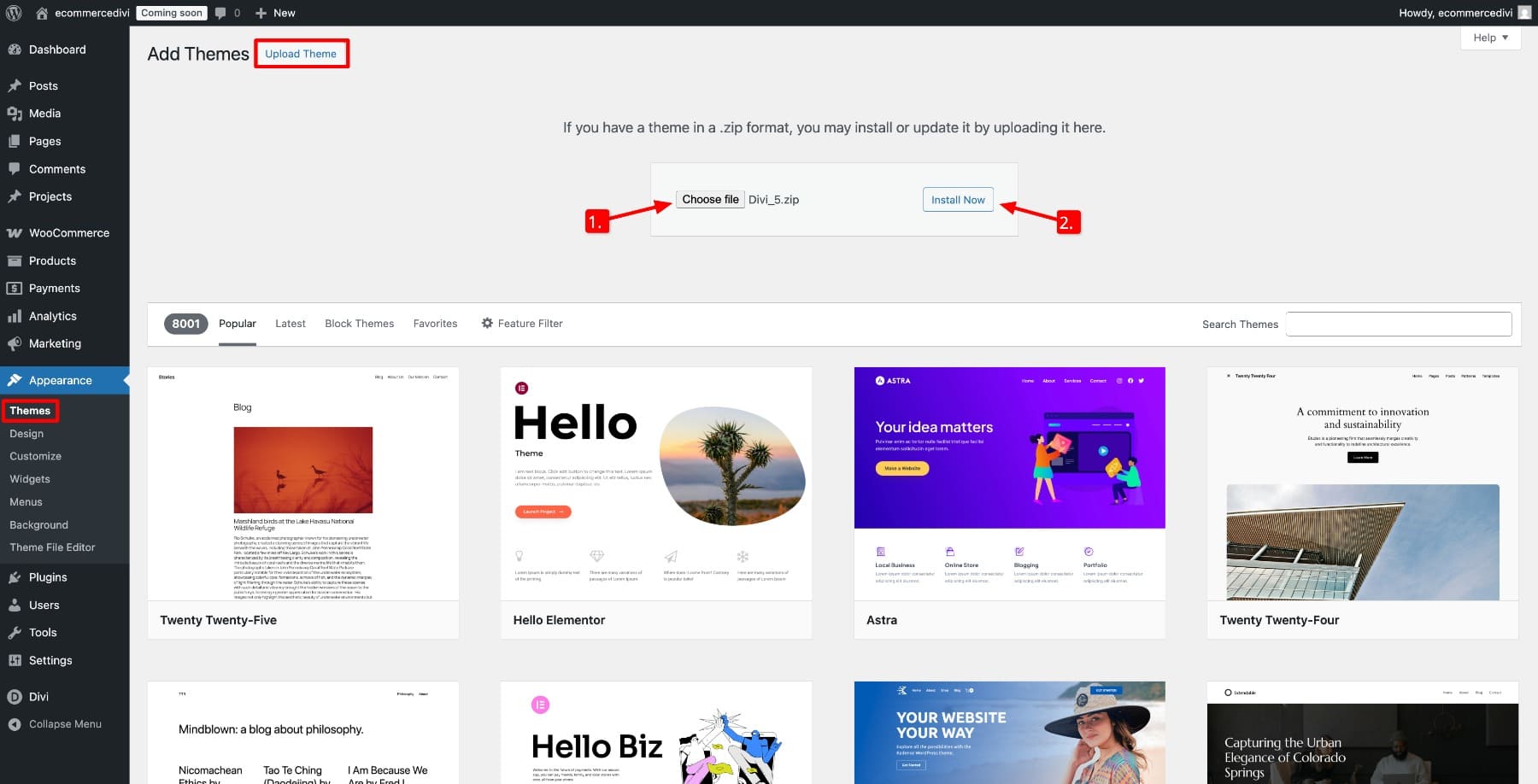 install divi