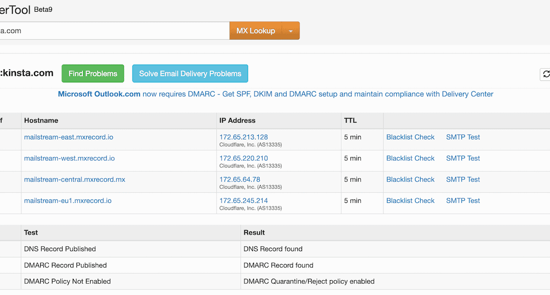 How MX information paintings throughout Kinsta migrations