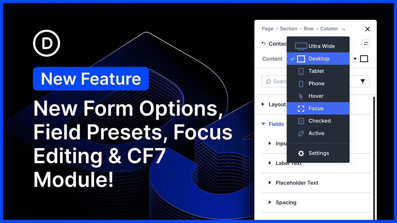 Higher Shape Styling, Box Presets, Center of attention Modifying, And CF7 Module for Divi 5