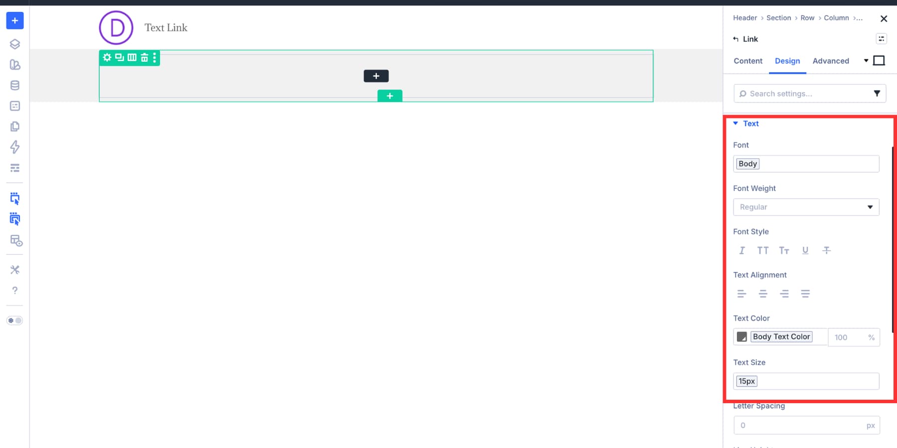 Applying Design Variables to style a Link Module in Divi 5