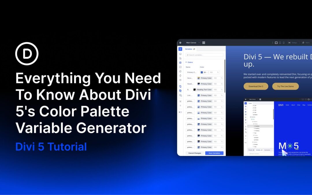 Everything You Need To Know About Divi 5’s Color Palette Variable Generator