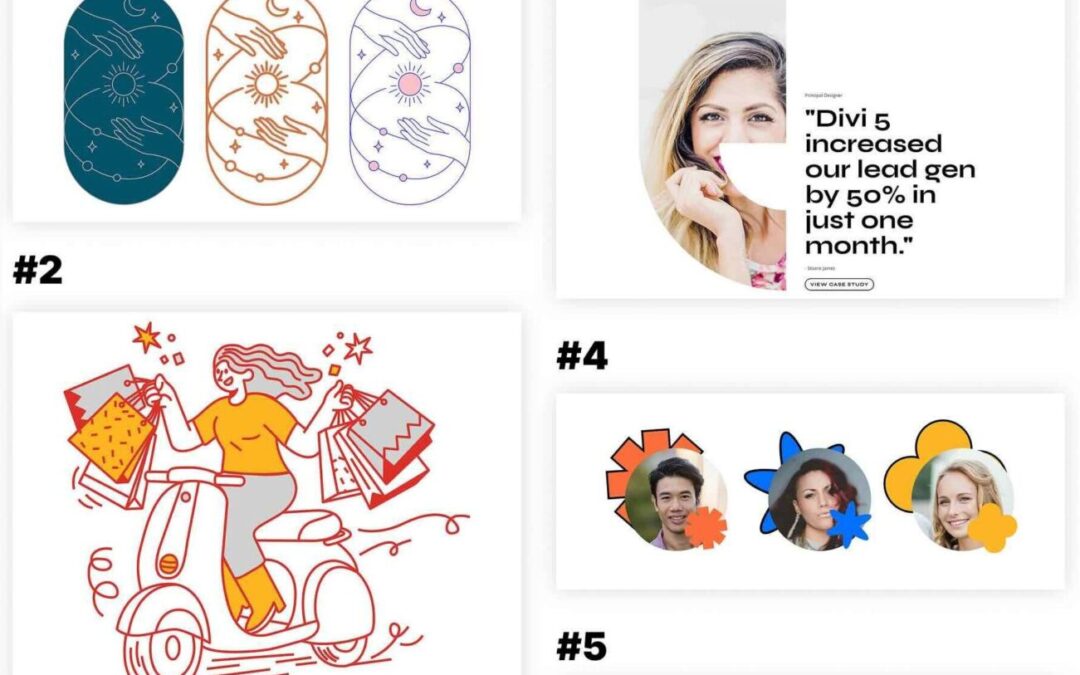 5 SVG Sections For Divi 5 (Loose Obtain!)