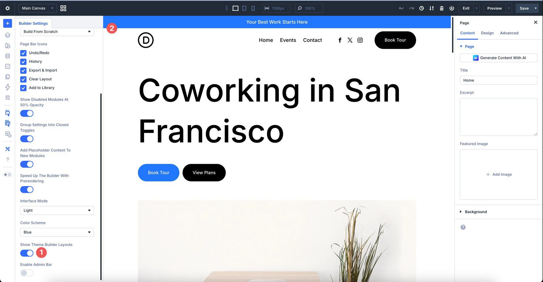 Enable Show Theme Builder Layouts in Divi 5
