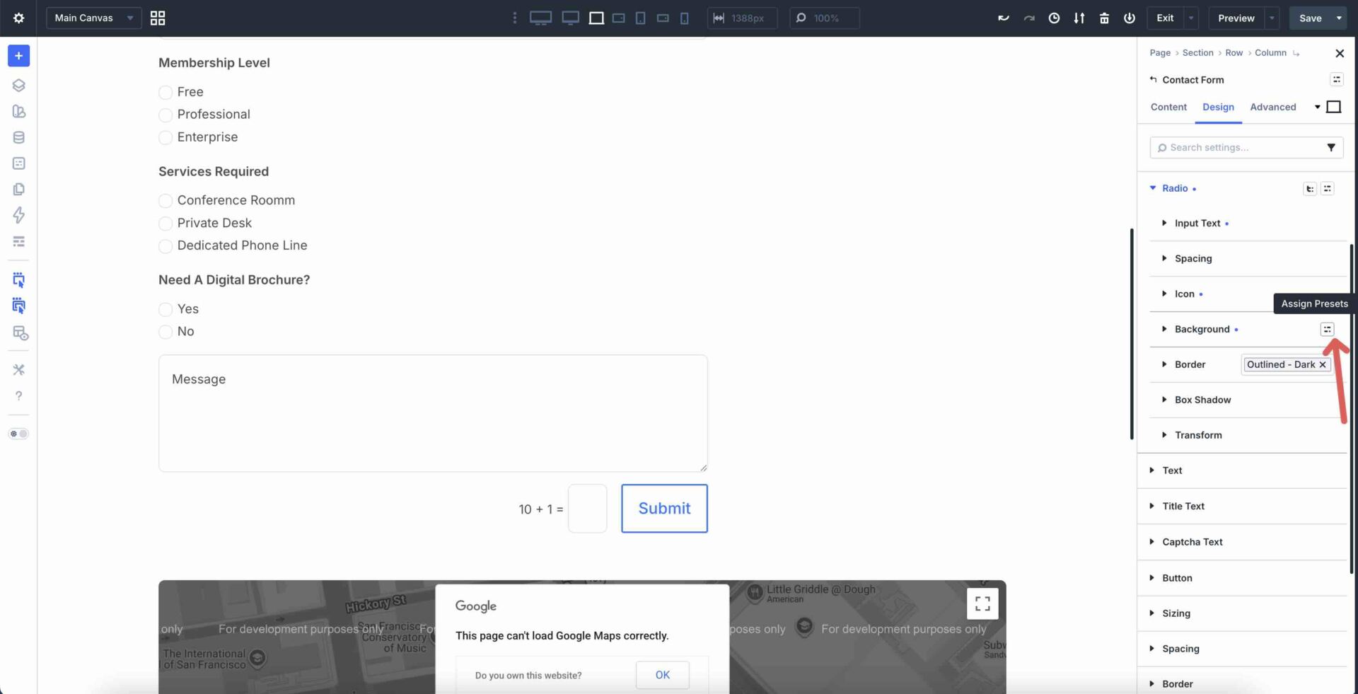 Assign presets in Divi 5