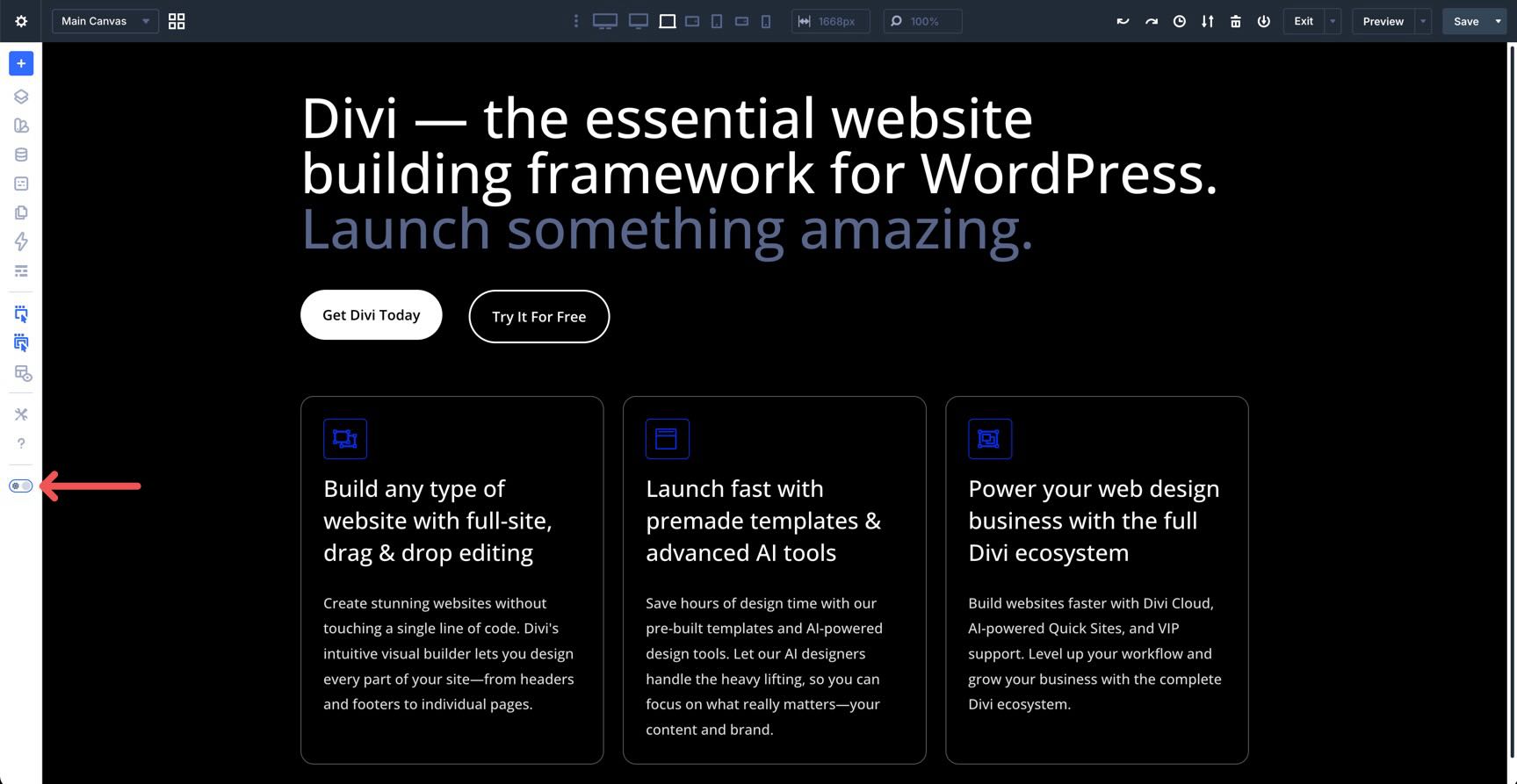 light and dark mode toggle