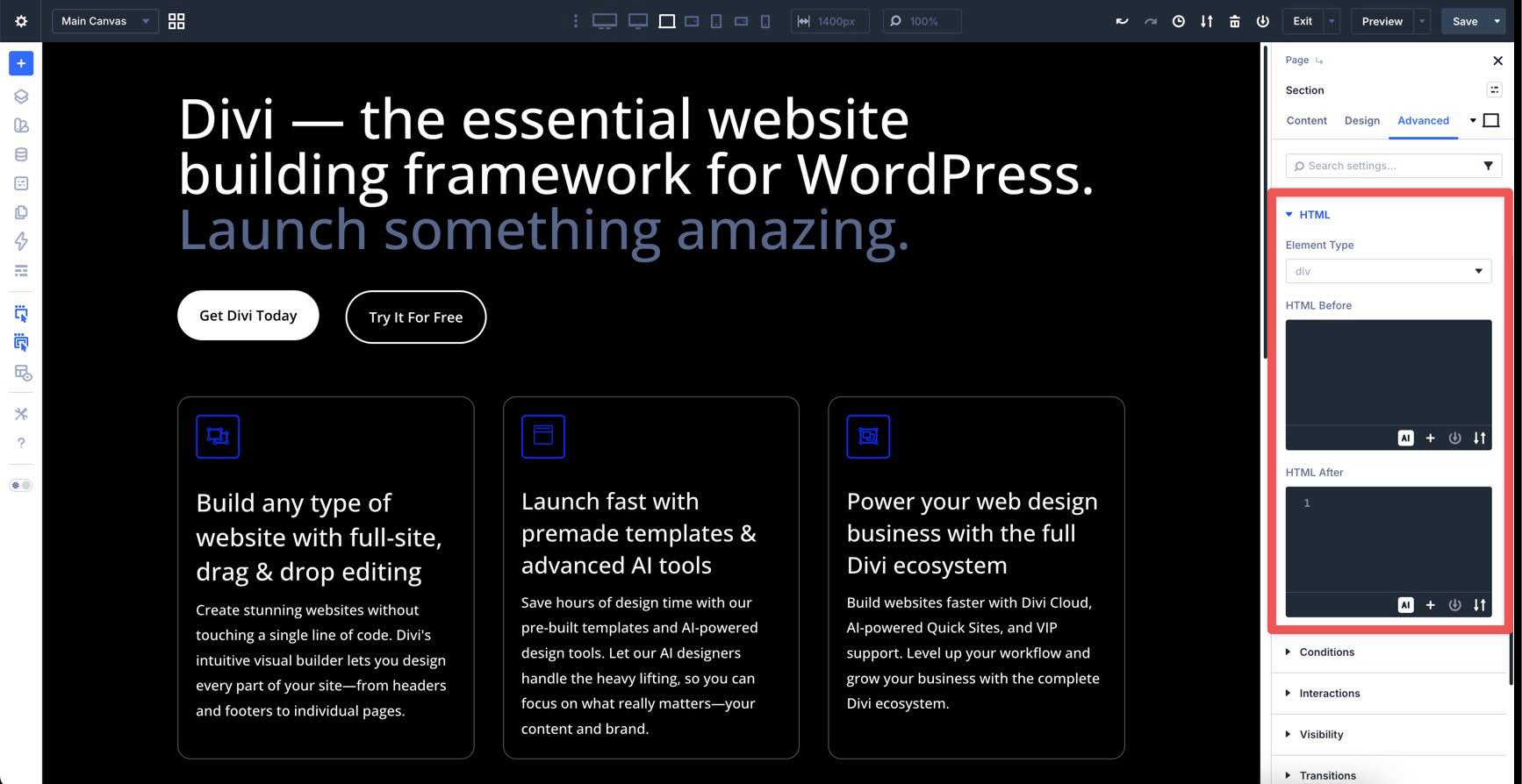 Semantic Elements in Divi 5