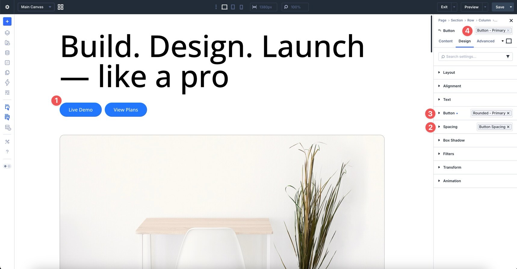 Start with small Nested Option Presets in Divi 5