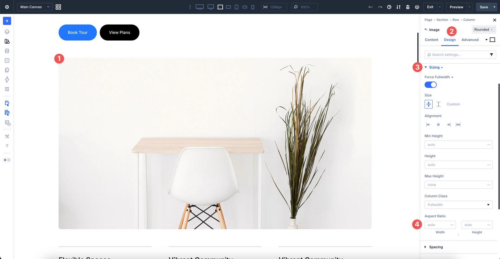 Aspect Ratio settings in Divi 5