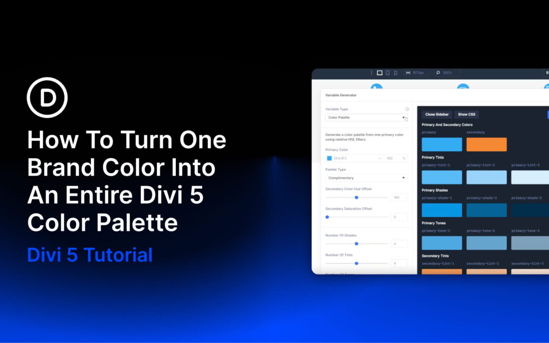 How To Turn One Brand Color Into An Entire Divi 5 Color Palette