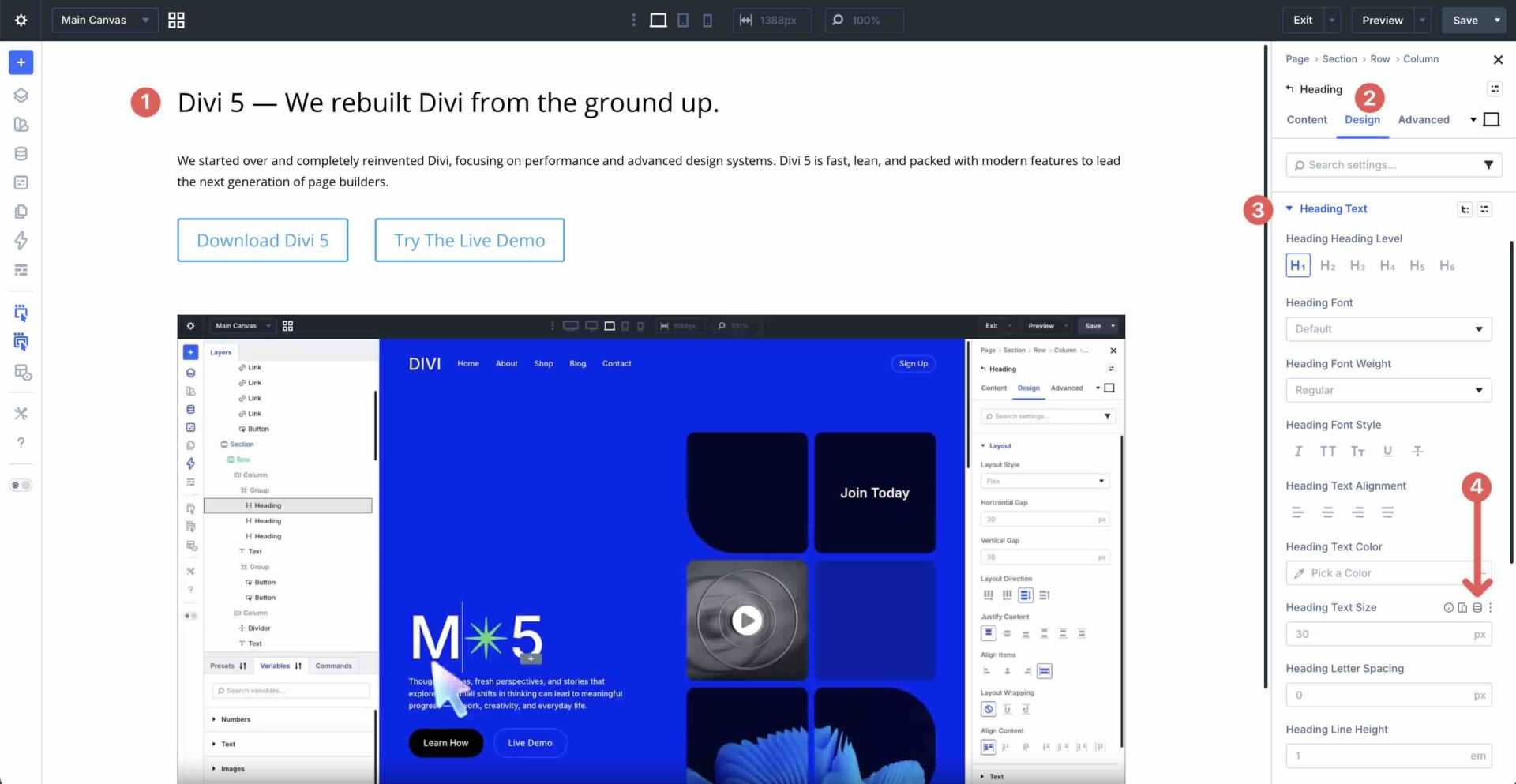 Insert Dynamic Content icon in Divi 5
