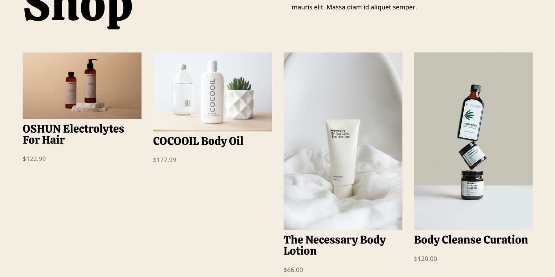 WooCommerce product grid with inconsistent product image sizes