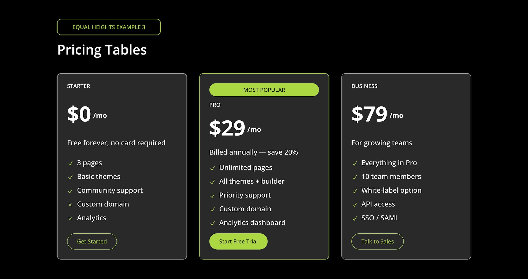 Flexbox example 3 - before