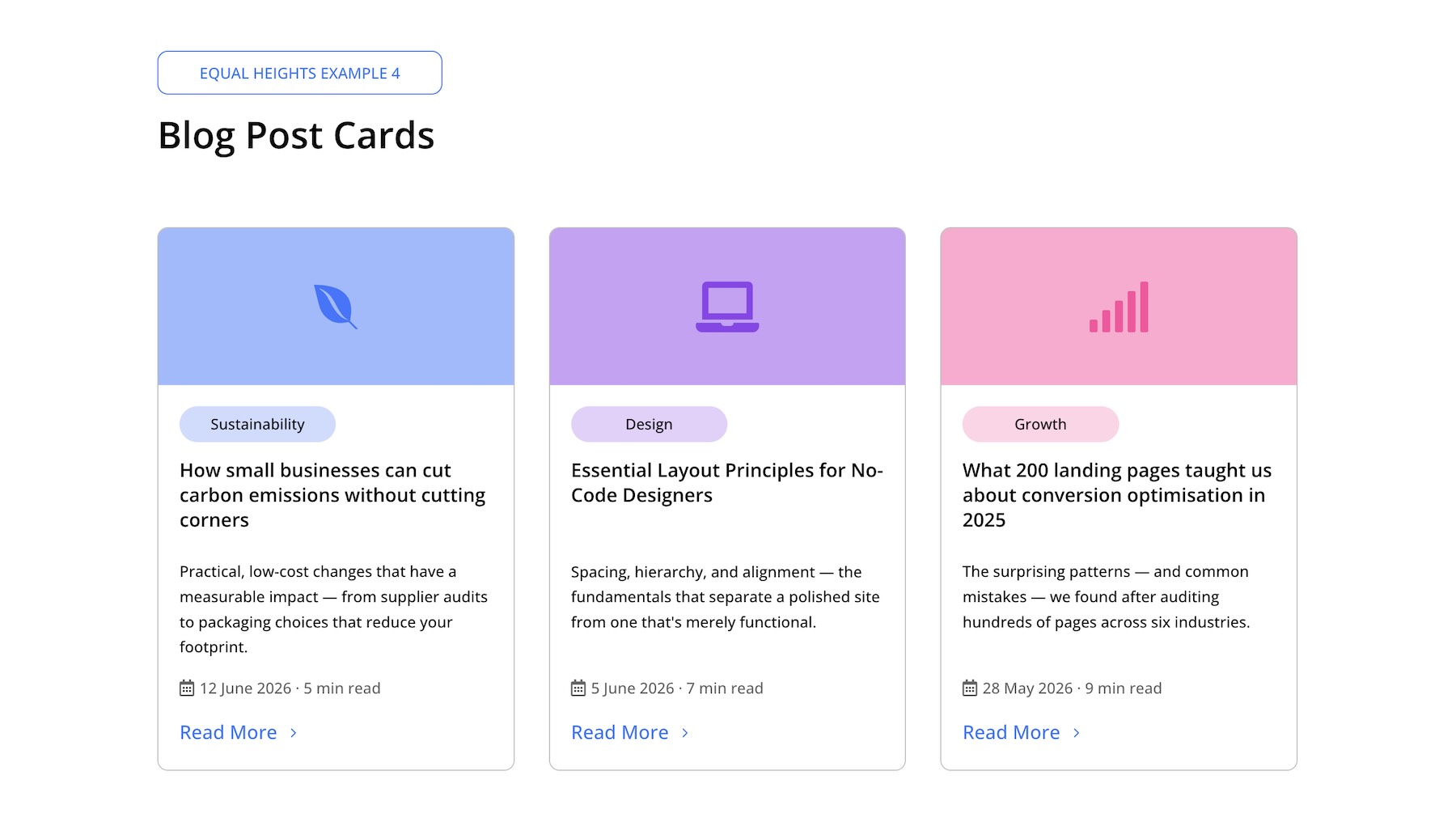 Flexbox example 4 - after