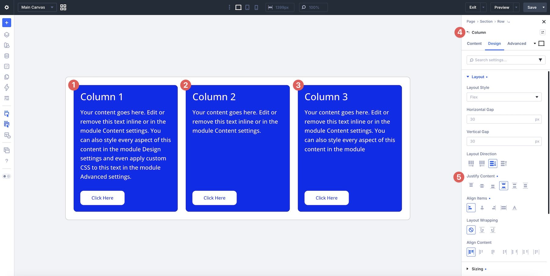 Justify Content in Divi 5